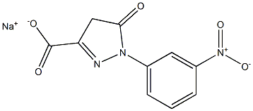 1-(3-Nitrophenyl)-5-oxo-2-pyrazoline-3-carboxylic acid sodium salt Struktur