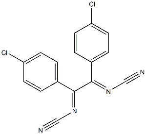 1,2-Bis(cyanoimino)-1,2-bis(4-chlorophenyl)ethane Struktur