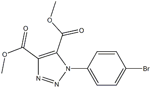 1-(4-Bromophenyl)-1H-1,2,3-triazole-4,5-dicarboxylic acid dimethyl ester Struktur