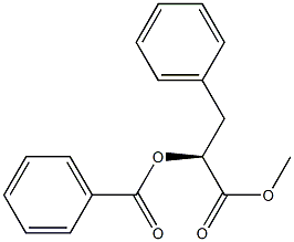 [S,(-)]-2-(Benzoyloxy)-3-phenylpropionic acid methyl ester Struktur