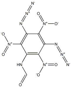 N-(3,5-Diazido-2,4,6-trinitrophenyl)formamide Struktur