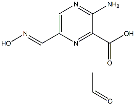 [2-Amino-5-[(hydroxyimino)methyl]pyrazine-3-carboxylic acid ethyl]1-oxide Struktur