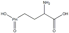 2-Amino-4-(hydroxyphosphinyl)butanoic acid Struktur