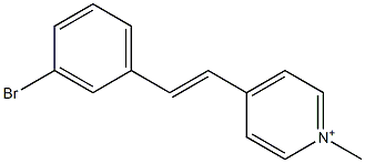 4-(3-Bromostyryl)-1-methylpyridinium Struktur