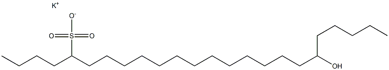 19-Hydroxytetracosane-5-sulfonic acid potassium salt Struktur