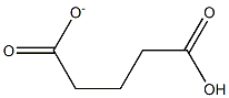 Pentanedioic acidanion Struktur