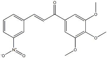 3-Nitro-3',4',5'-trimethoxy-trans-chalcone Struktur