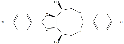 1-O,6-O:3-O,4-O-Bis(4-chlorobenzylidene)-L-glucitol Struktur