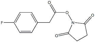 4-Fluorobenzeneacetic acid succinimidyl ester Struktur