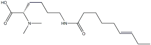 N6-(6-Nonenoyl)-N2,N2-dimethyllysine Struktur