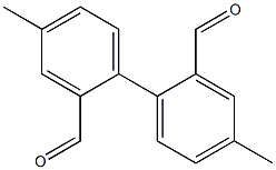 4,4'-Dimethylbiphenyl-2,2'-dicarbaldehyde Struktur