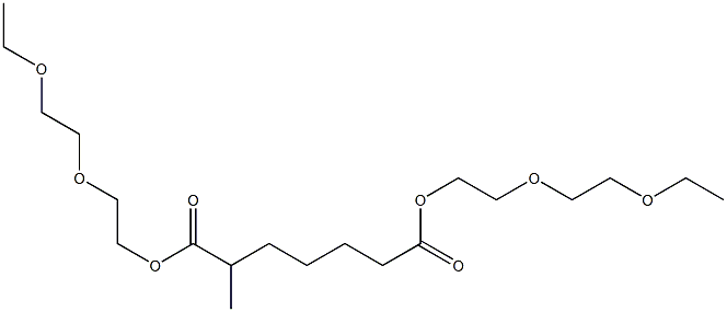 2-Methylpimelic acid bis[2-(2-ethoxyethoxy)ethyl] ester Struktur