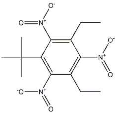 1-tert-Butyl-3,5-diethyl-2,4,6-trinitrobenzene Struktur