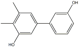 4,5-Dimethyl-1,1'-biphenyl-3,3'-diol Struktur