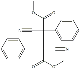 2,3-Diphenyl-2,3-dicyanobutanedioic acid dimethyl ester Struktur