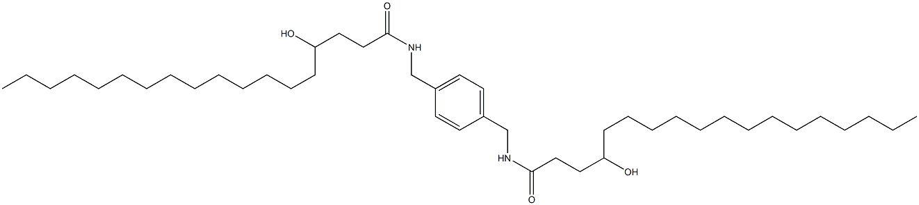 N,N'-(1,4-Phenylenebismethylene)bis(4-hydroxystearamide) Struktur