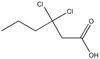 3,3-Dichlorocaproic acid Struktur