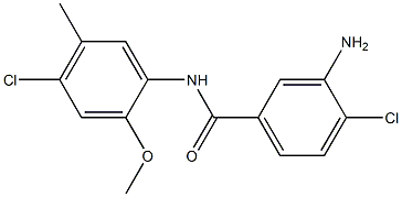 3-Amino-4,4'-dichloro-2'-methoxy-5'-methylbenzanilide Struktur