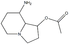 8-Aminooctahydroindolizin-1-ol acetate Struktur