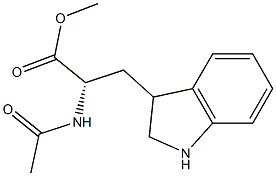 (S)-3-[(2,3-Dihydro-1H-indol)-3-yl]-2-(acetylamino)propionic acid methyl ester Struktur