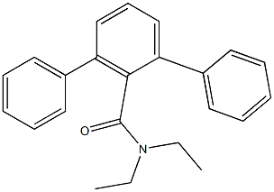 N,N-Diethyl-1,1':3',1''-terbenzene-2'-carboxamide Struktur