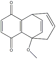 9-Methoxy-8,9-dihydro-5,9-etheno-5H-benzocycloheptene-1,4-dione Struktur