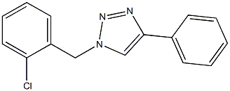 1-(2-Chlorobenzyl)-4-phenyl-1H-1,2,3-triazole Struktur