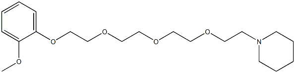 1-[2-[2-[2-[2-(o-Methoxyphenoxy)ethoxy]ethoxy]ethoxy]ethyl]piperidine Struktur