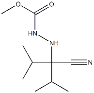 2-(1-Cyano-1-isopropyl-2-methylpropyl)hydrazine-1-carboxylic acid methyl ester Struktur