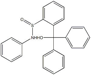 2-(Diphenylhydroxymethyl)-N-phenylbenzenesulfinamide Struktur