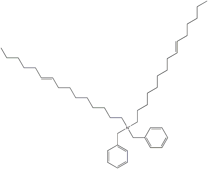 Di(9-pentadecenyl)dibenzylaminium Struktur