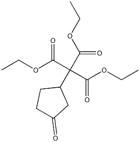 (3-Oxocyclopentyl)methanetricarboxylic acid triethyl ester Struktur