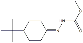 2-(4-tert-Butylcyclohexylidene)hydrazinecarboxylic acid methyl ester Struktur