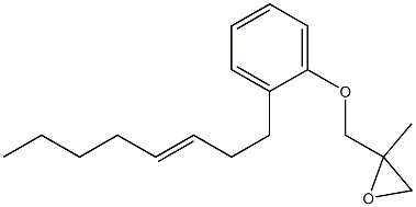 2-(3-Octenyl)phenyl 2-methylglycidyl ether Struktur