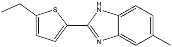 5-Methyl-2-(5-ethylthiophen-2-yl)-1H-benzimidazole Struktur