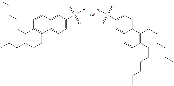 Bis(5,6-dihexyl-2-naphthalenesulfonic acid)calcium salt Struktur