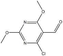 2,4-Dimethoxy-6-chloropyrimidine-5-carbaldehyde Struktur