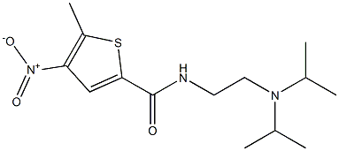 N-[2-(Diisopropylamino)ethyl]-5-methyl-4-nitrothiophene-2-carboxamide Struktur