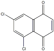 5,7-Dichloro-1,4-naphthoquinone Struktur