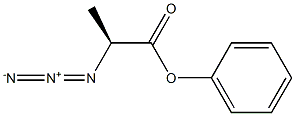 [S,(-)]-2-Azidopropionic acid phenyl ester Struktur