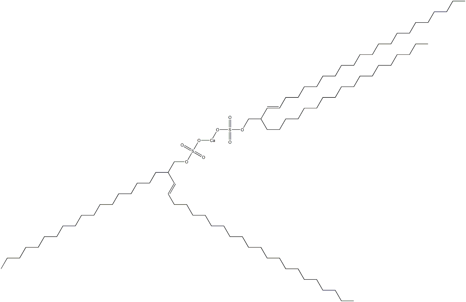 Bis(2-octadecyl-3-tetracosenyloxysulfonyloxy)calcium Struktur