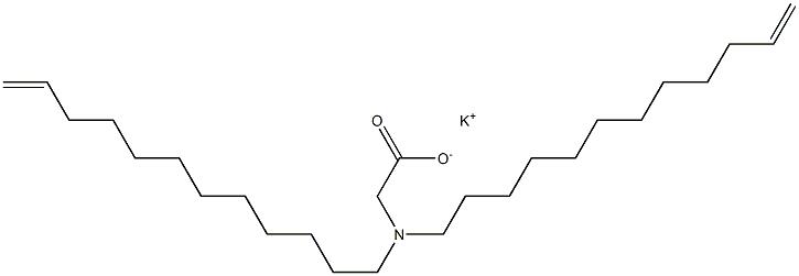 N,N-Di(11-dodecenyl)aminoacetic acid potassium salt Struktur