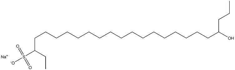 21-ヒドロキシテトラコサン-3-スルホン酸ナトリウム 化學(xué)構(gòu)造式