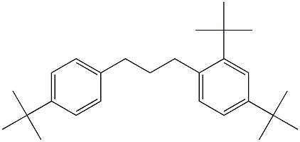 1-(2,4-Di-tert-butylphenyl)-3-(4-tert-butylphenyl)propane Struktur