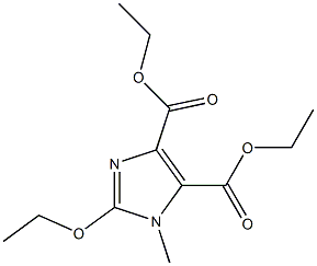 1-Methyl-2-ethoxy-1H-imidazole-4,5-dicarboxylic acid diethyl ester Struktur