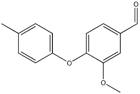 3-Methoxy-4-(4-methylphenoxy)benzaldehyde Struktur