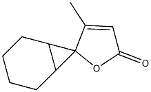 3-Methylspiro[furan-2(5H),7'-bicyclo[4.1.0]heptan]-5-one Struktur