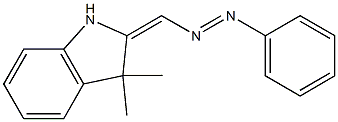 3,3-Dimethyl-2-(phenylazomethylene)indoline Struktur