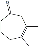 3-Methyl-4-methyl-3-cyclohepten-1-one Struktur