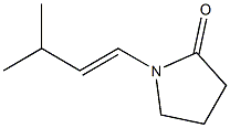 1-(3-Methyl-1-butenyl)pyrrolidin-2-one Struktur